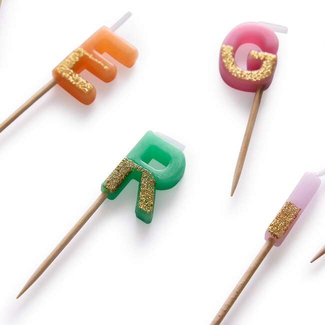 Big Birthday Energy Glitter Birthday Candles Set - Party Accessories - 4