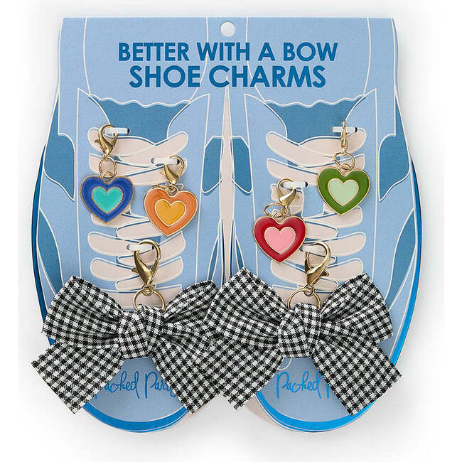 BETTER WITH A BOW SHOE CLIP SET- Plaid