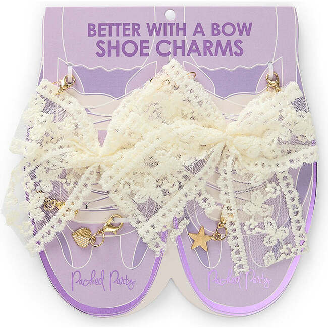 BETTER WITH A BOW SHOE CLIP SET- Purple
