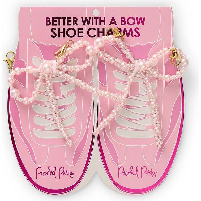 BETTER WITH A BOW SHOE CLIP SET - Pink