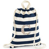 Liberty Of London Personalised Drawstring Bag, Navy - Backpacks - 1 - thumbnail