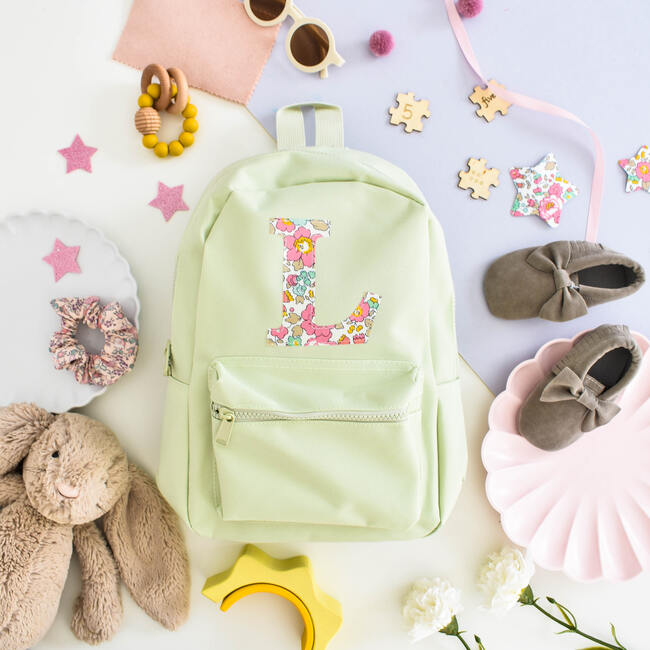 Liberty Of London Personalised Mini Backpack, Light Green - Backpacks - 3
