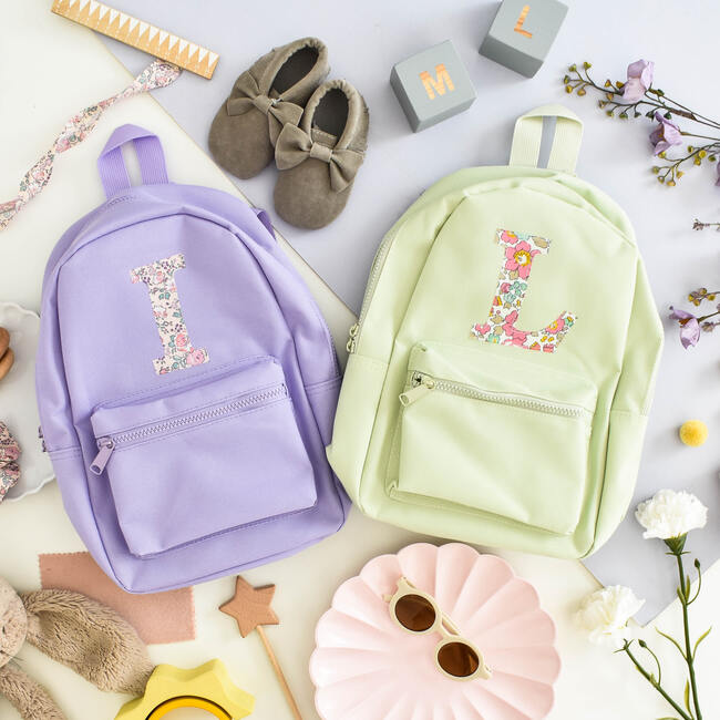 Liberty Of London Personalised Mini Backpack, Light Green - Backpacks - 4