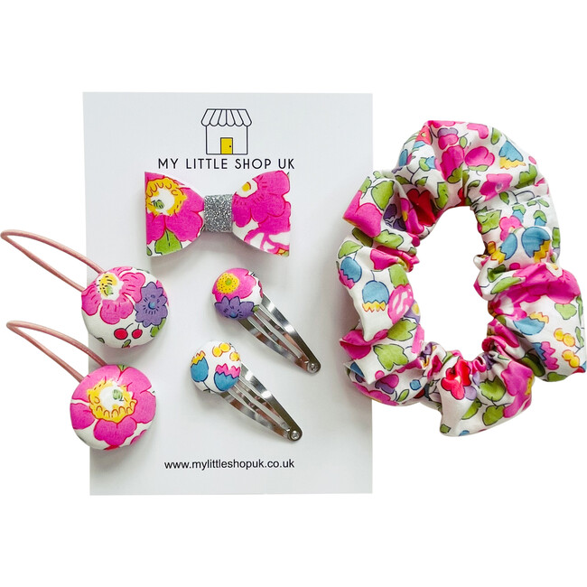 Liberty Of London Hair Bundle, Betsy Vibrant Pink - Hair Accessories - 1