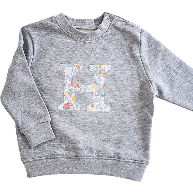 Liberty of London Children's Personalised Jumper, Grey