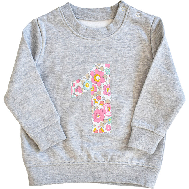 Liberty of London Children's Birthday Jumper, Grey