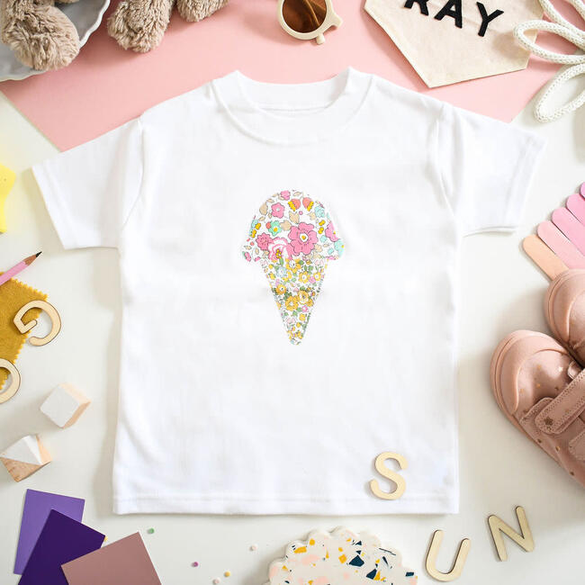 Liberty of London Children's Ice Cream T-Shirt, White - T-Shirts - 2