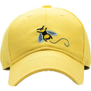 Honeybee Baseball Hat, Light Yellow