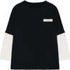 Soft T-shirt Black & Cream - T-Shirts - 1 - thumbnail