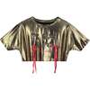 Soft Gold Crop T-Shirt - T-Shirts - 1 - thumbnail