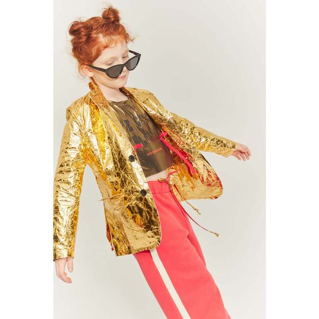 Soft Gold Crop T-Shirt - T-Shirts - 5