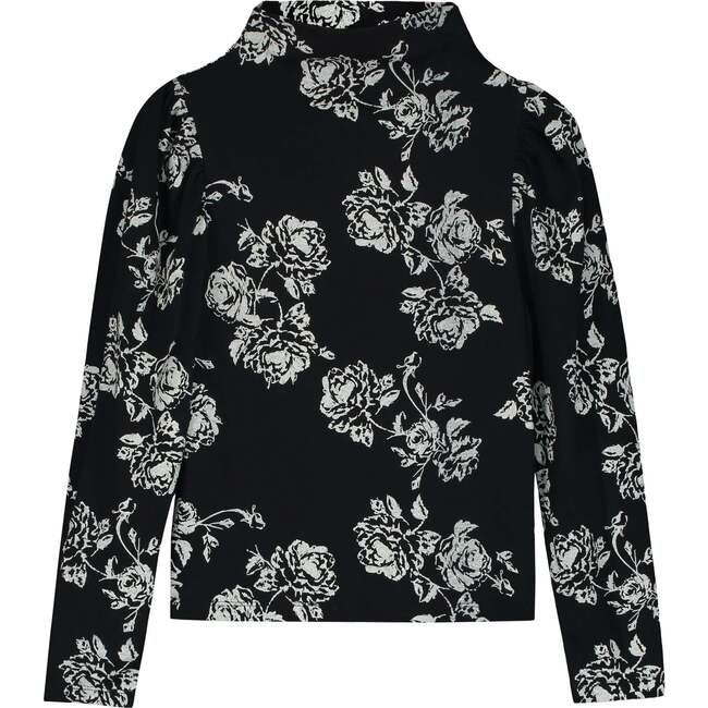 Soft Flower Turtleneck