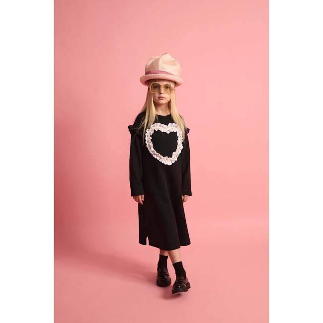 Lace Heart Dress Black - Dresses - 2