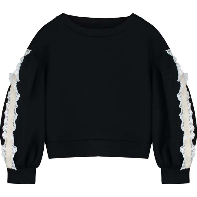 Neoprene Lace Ballon Sweatshirt