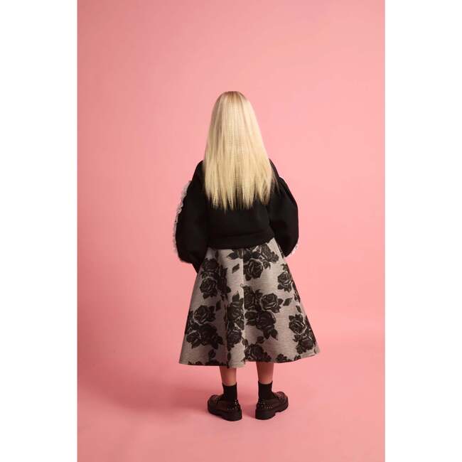 Neoprene Lace Ballon Sweatshirt - Sweatshirts - 3