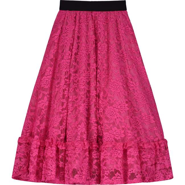 Lace Skirt Fuchsia
