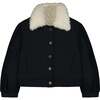 Denim Crop Jacket - Jackets - 1 - thumbnail