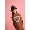 Lace Heart Dress Dark Brown - Dresses - 3 - thumbnail