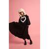 Lace Heart Sweatshirt Black - Sweatshirts - 3