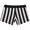 Black Striped Bathing Shorts - Swim Trunks - 1 - thumbnail