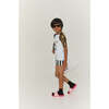 Black Striped Bathing Shorts - Swim Trunks - 3