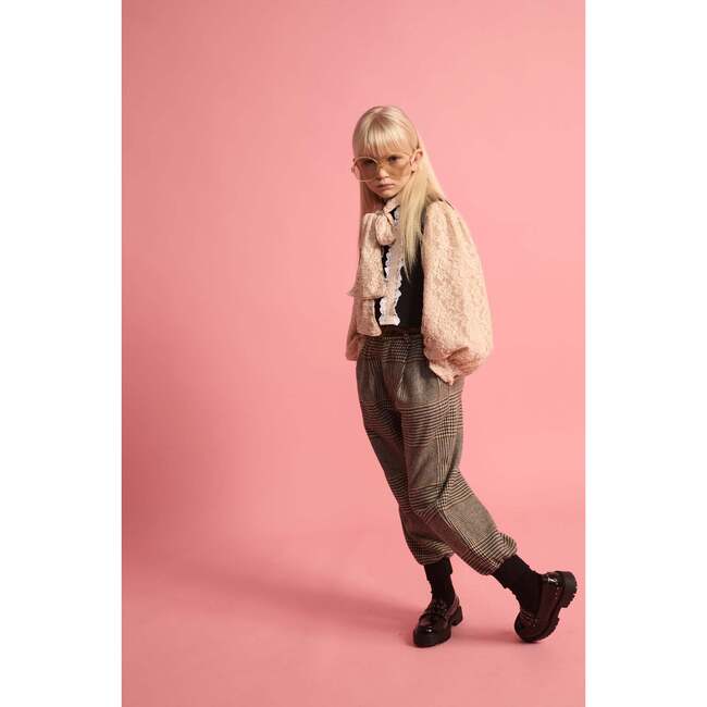 Lace Bow Blouse Light Pink