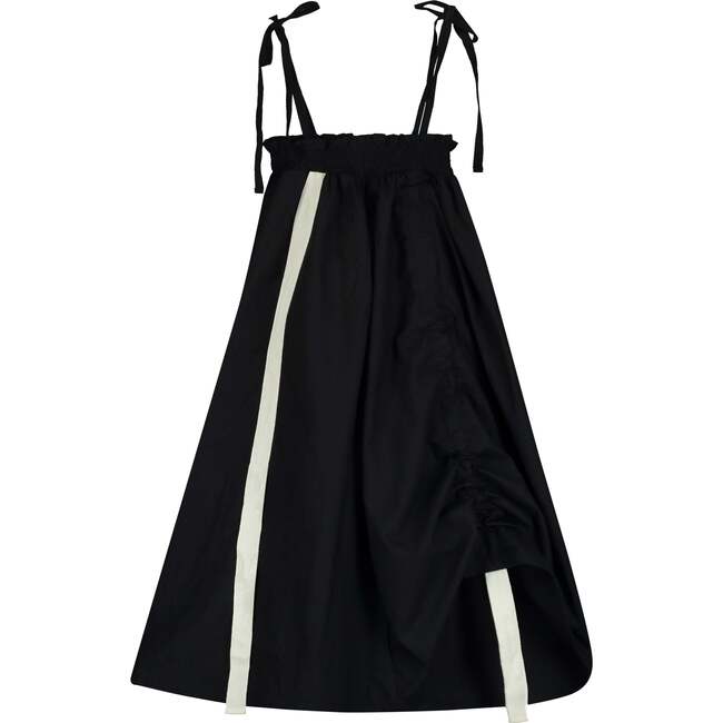 Comical Strap Dress Black