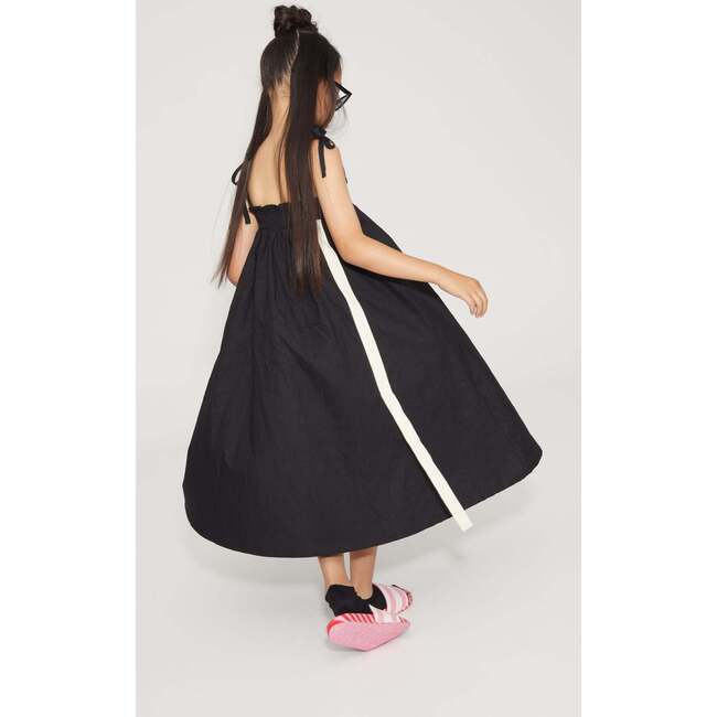 Comical Strap Dress Black