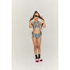Black Striped Trikini - One Pieces - 2