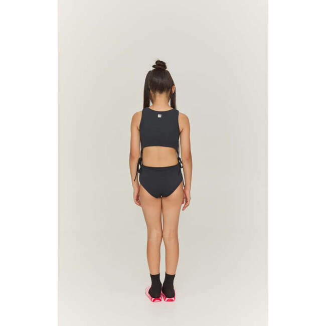Black Striped Trikini - One Pieces - 3