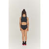 Black Striped Trikini - One Pieces - 3