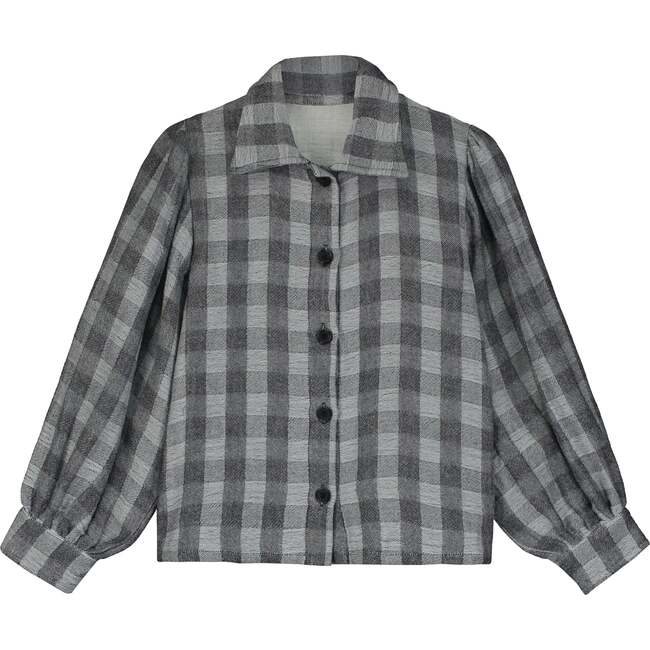 Check Bow Blouse