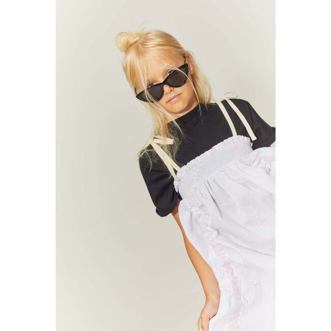 Comical Strap Dress White - Dresses - 4