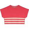 Stripe Crop Sweatshirt - Sweatshirts - 1 - thumbnail