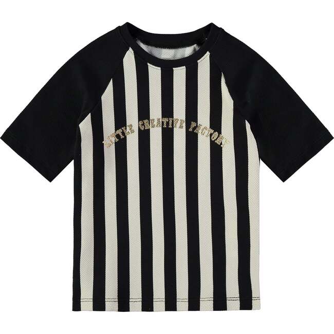 Black Striped UV Sun Protection T-Shirt