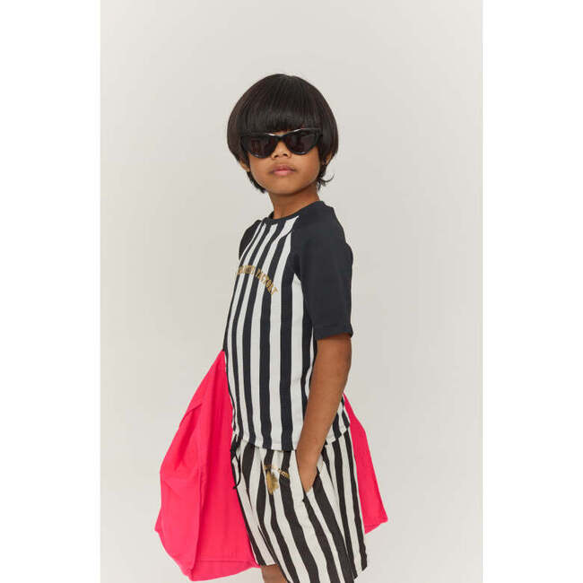 Black Striped UV Sun Protection T-Shirt - Rash Guards - 2
