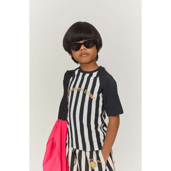 Black Striped UV Sun Protection T-Shirt - Rash Guards - 3