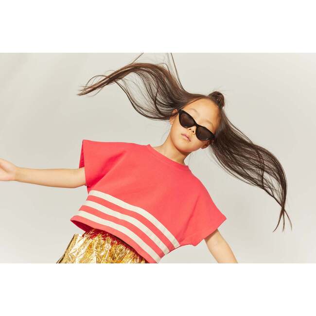 Stripe Crop Sweatshirt - Sweatshirts - 6