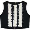 Neoprene Lace Top - Blouses - 1 - thumbnail