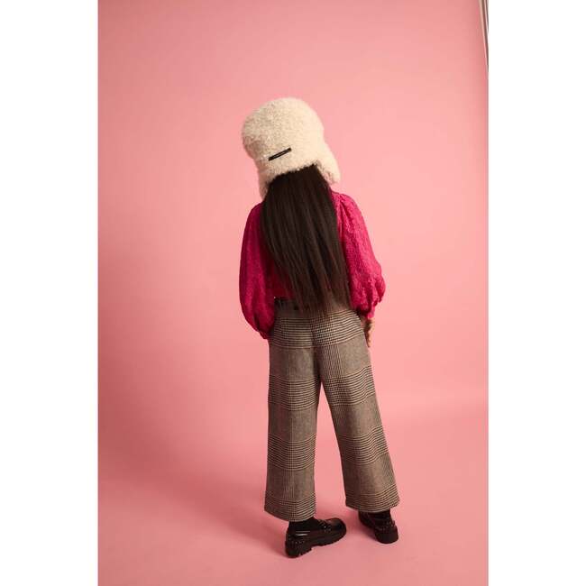 Lace Bow Blouse Fuchsia