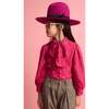 Lace Bow Blouse Fuchsia - Blouses - 3 - thumbnail