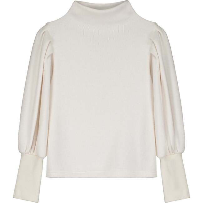 Knit Turtleneck Top Cream