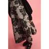 Black Flower Neoprene Apron Dress - Dresses - 4