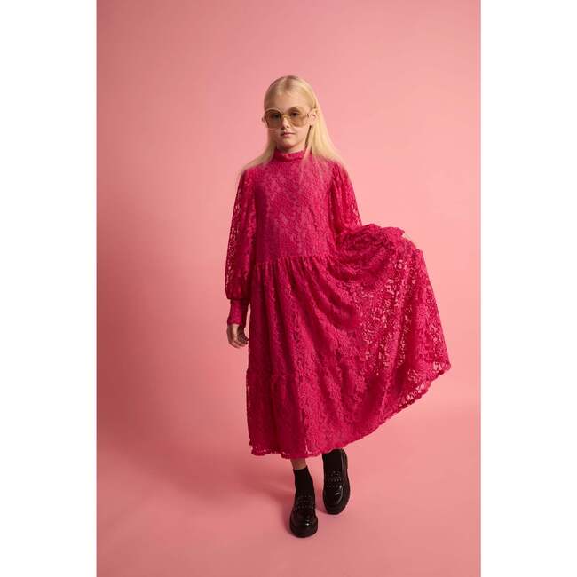 Lace Dress Fuchsia
