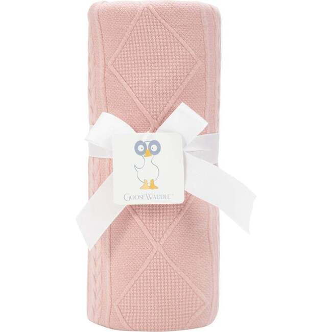 GooseWaddle Knit Blanket, Rose