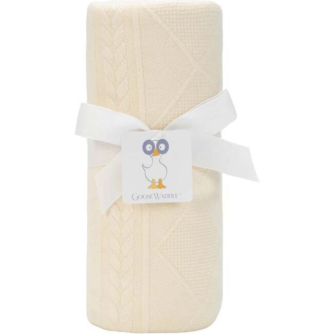 GooseWaddle Knit Blanket, Oatmeal