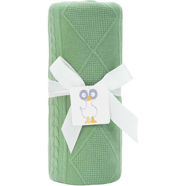 GooseWaddle Knit Blanket, Sage