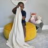 GooseWaddle Knit Blanket, Oatmeal - Blankets - 4