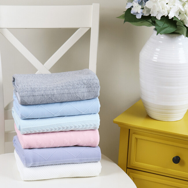 GooseWaddle Knit Blanket, Mint - Blankets - 2