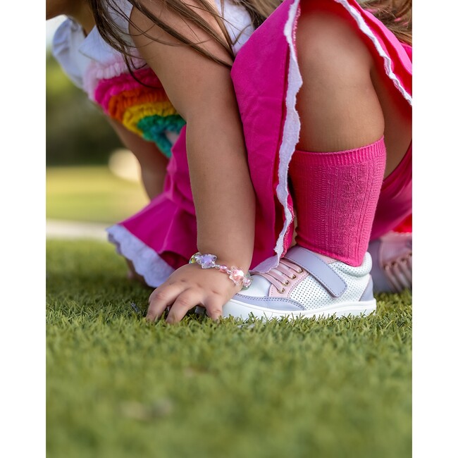 The Play Perfect Low Top Sneaker, Pink & Purple - Sneakers - 5